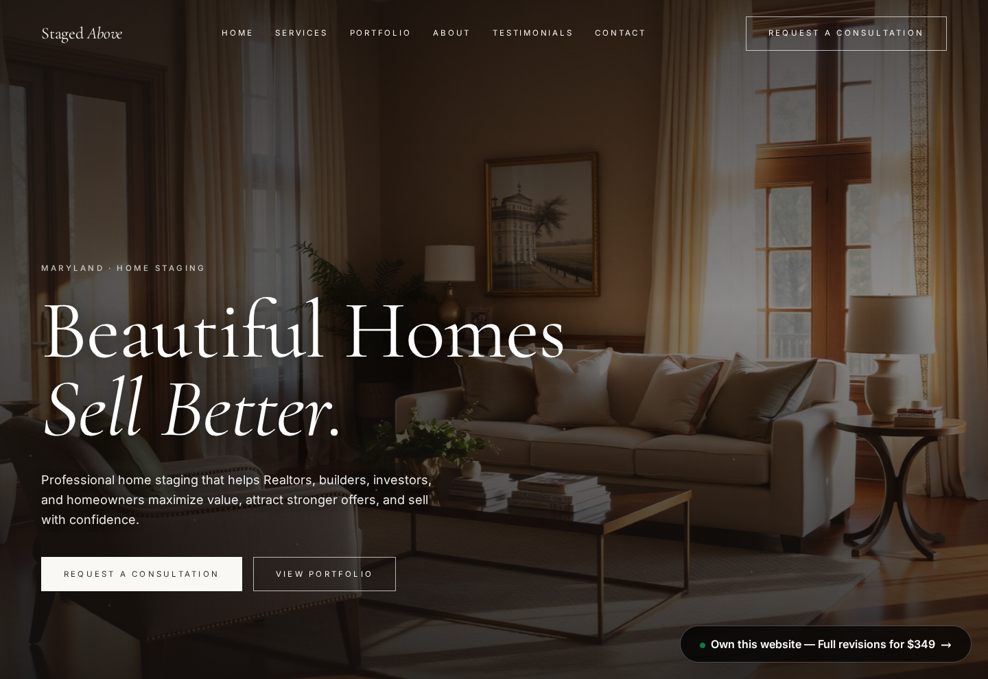 Staged Above project